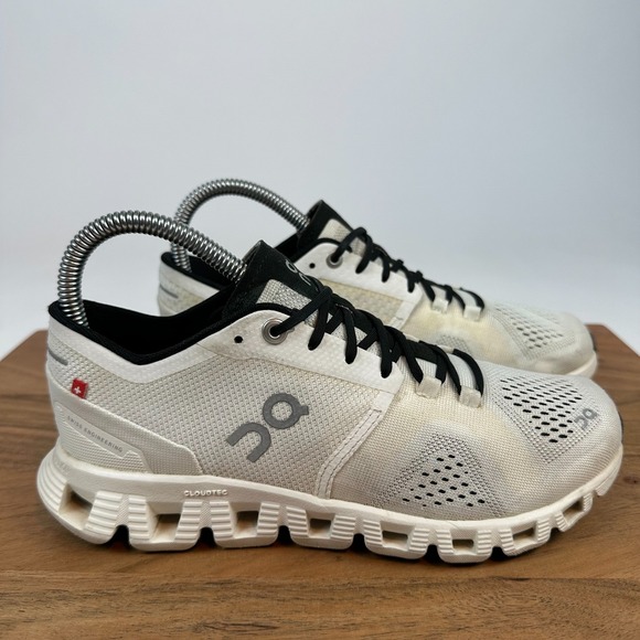Womens On Cloud X 3 White Athletic Running Sneakers Shoes Size 6 M GUC - Picture 1 of 8